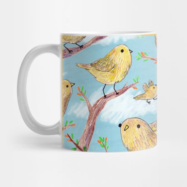 Yellow Birds in a Tree by Sophie Corrigan